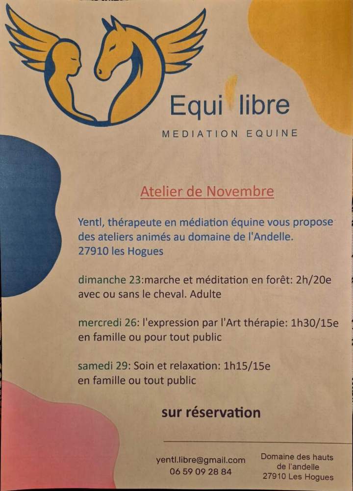 Thérapie avec les chevaux Eure